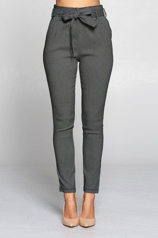 Luxuriance Style Bottoms High Waist Tie Belt | Pants