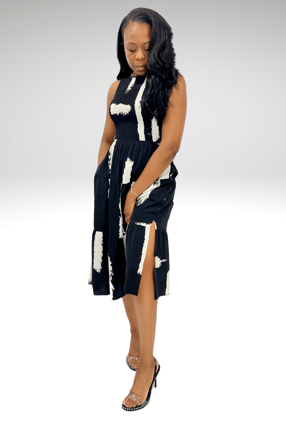 Luxuriance Style | The Boutique™ Dresses Brunch Midi Dress | Whimsical Dreams
