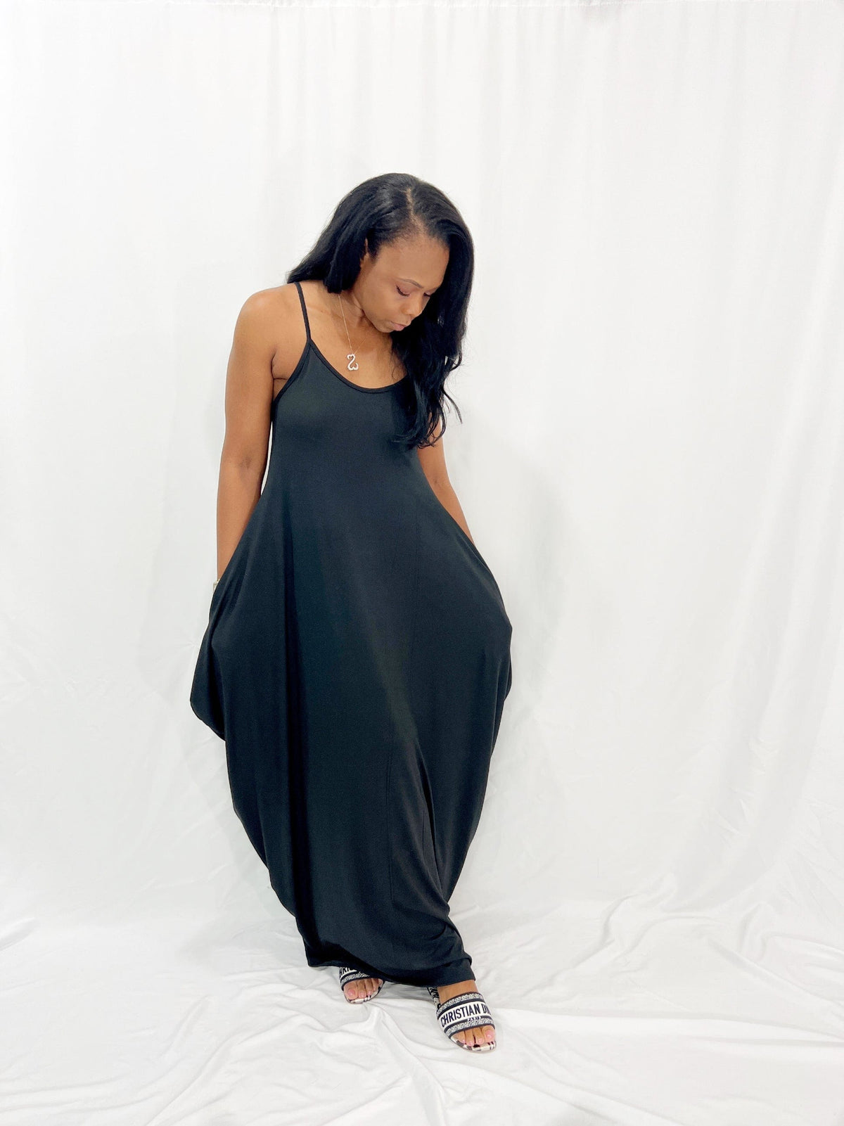 Luxuriance Style | The Boutique™ Dresses Cami Maxi Dress w/ Pockets