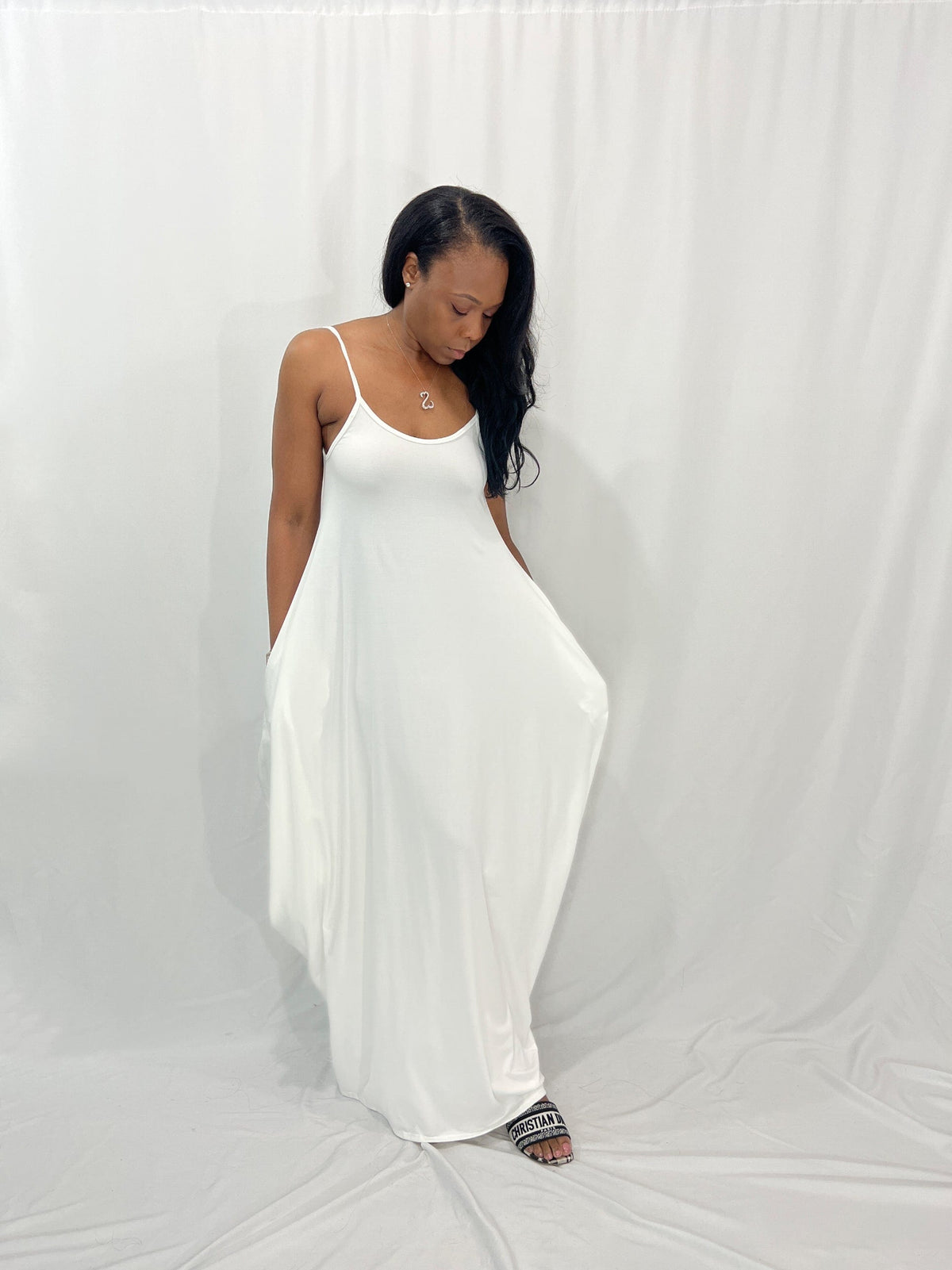 Luxuriance Style | The Boutique™ Dresses Cami Maxi Dress w/ Pockets