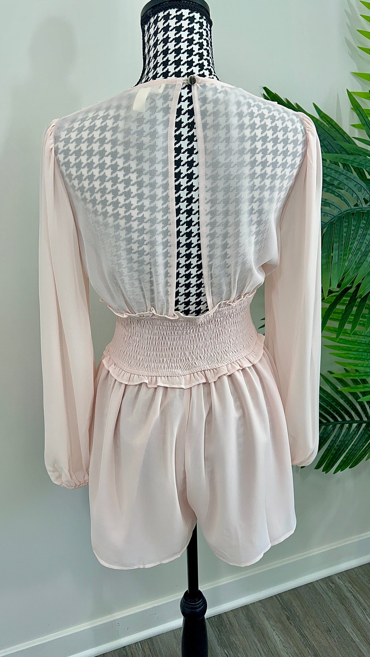 Luxuriance Style | The Boutique  Romper Jasmine |  Corset V Neck Belted Romper