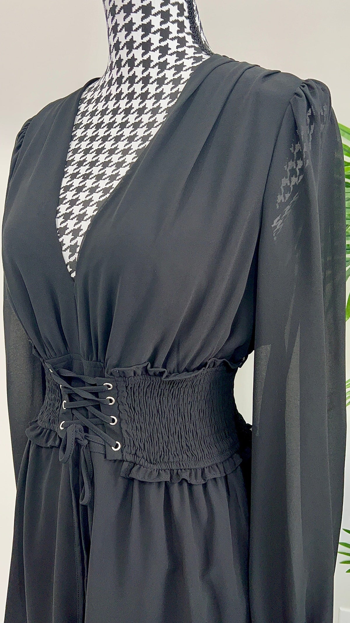 Luxuriance Style | The Boutique  Romper Jasmine |  Corset V Neck Belted Romper
