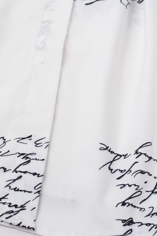 Luxuriance Style Tops, Dresses Letter Print Midi | Shirt Dress