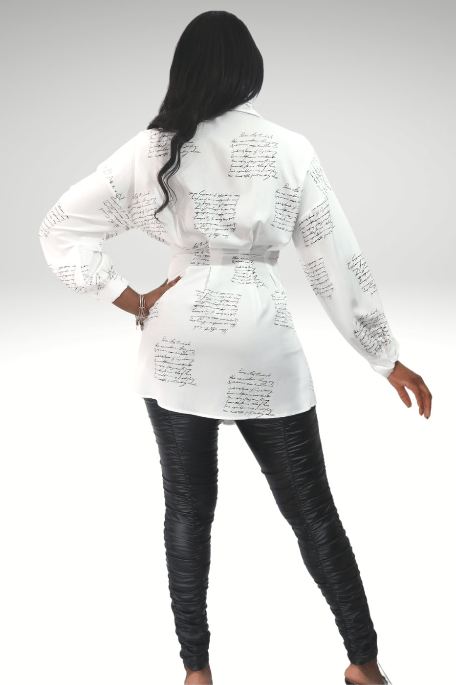 Luxuriance Style Tops, Dresses Letter Print Midi | Shirt Dress