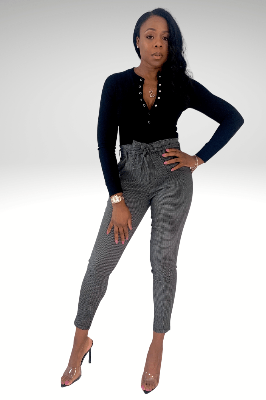 Luxuriance Style Bottoms High Waist Tie Belt | Pants