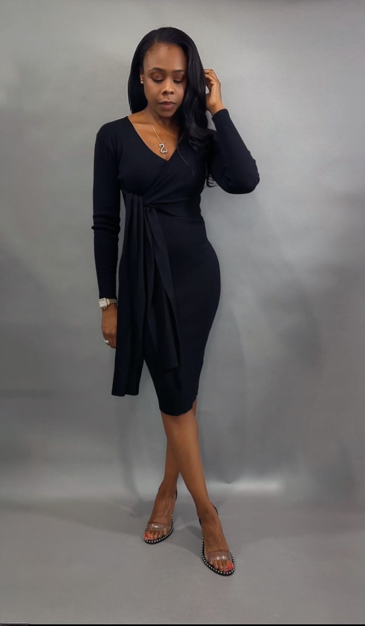 Luxuriance Style Boutique Dresses The Camille Wrap Midi Dress