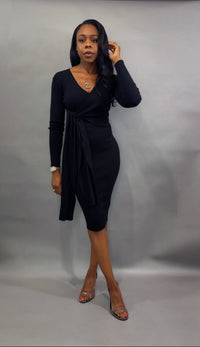 Luxuriance Style Boutique Dresses The Camille Wrap Midi Dress