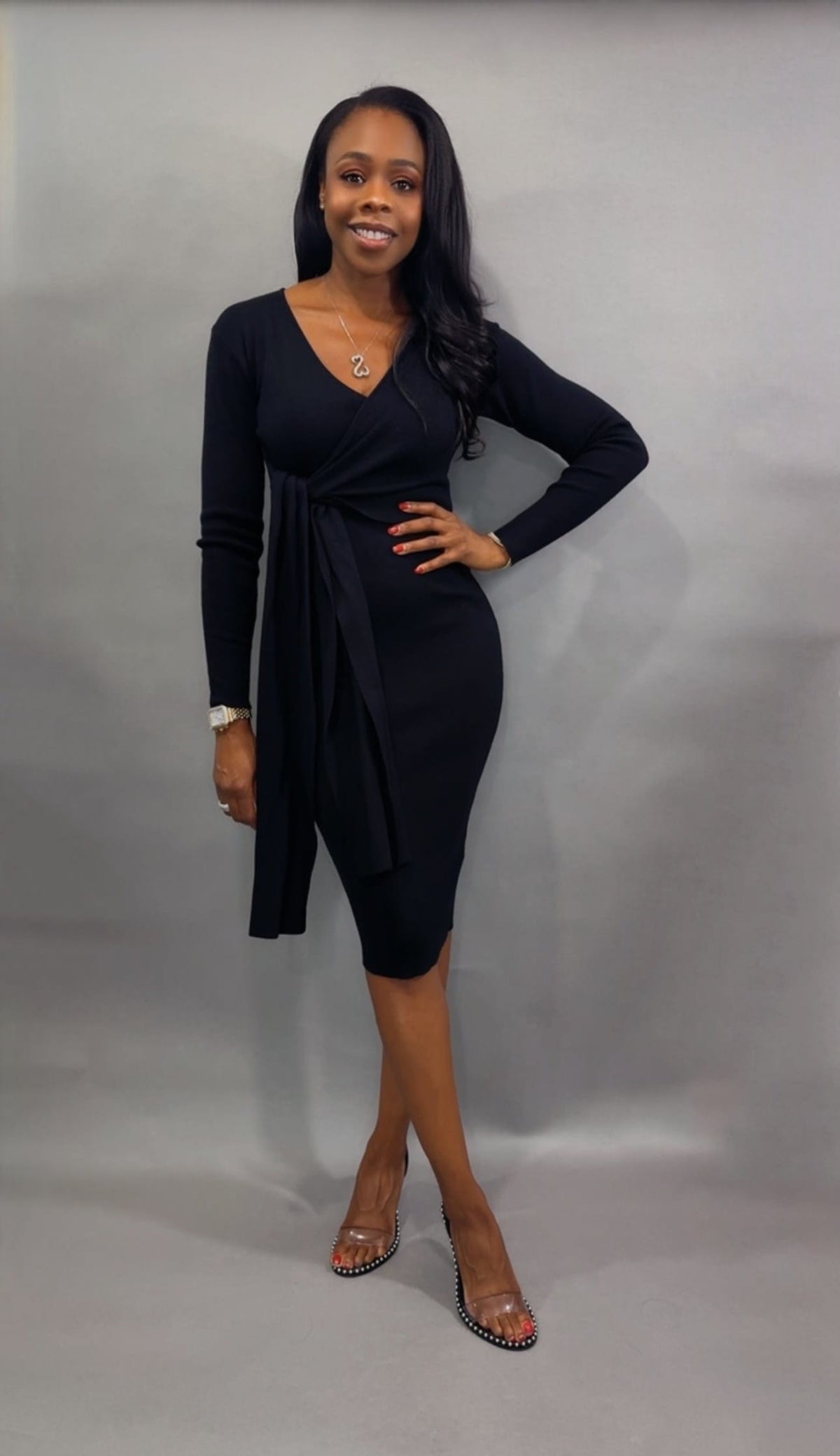 Luxuriance Style Boutique Dresses The Camille Wrap Midi Dress