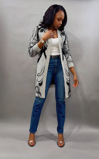Luxuriance Style Cardigan Sweater The Silhouette Cardigan