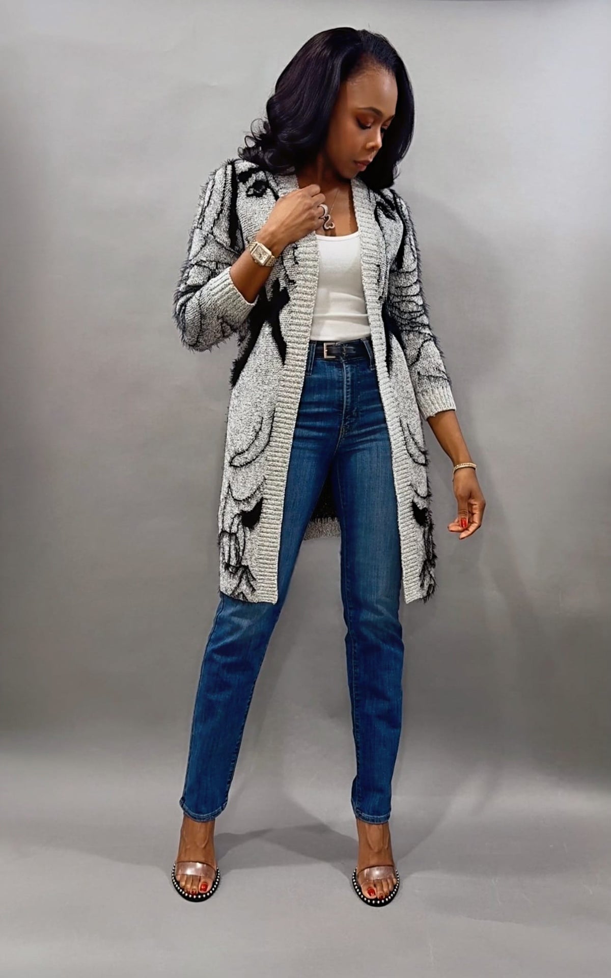 Luxuriance Style Cardigan Sweater The Silhouette Cardigan