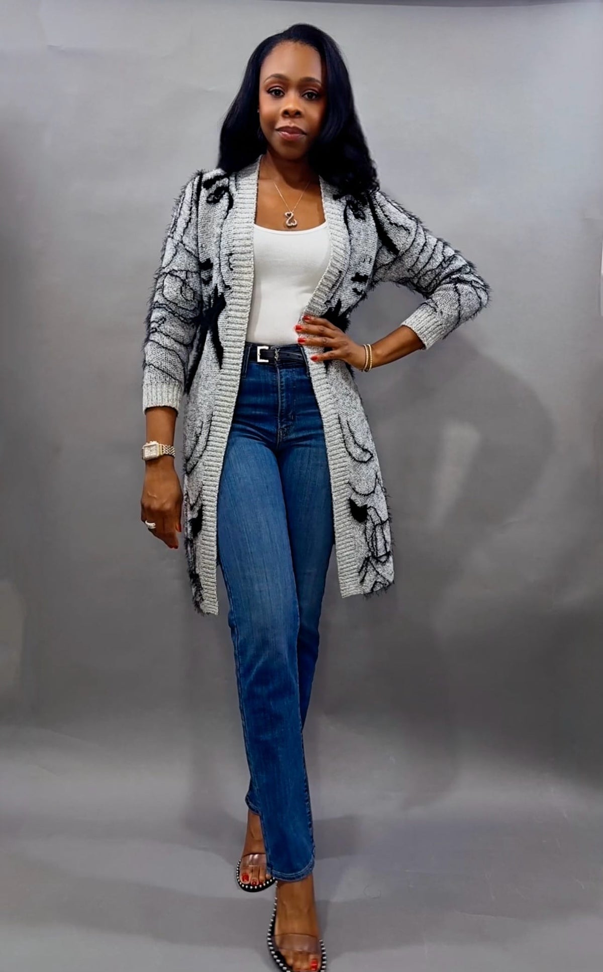 Luxuriance Style Cardigan Sweater The Silhouette Cardigan