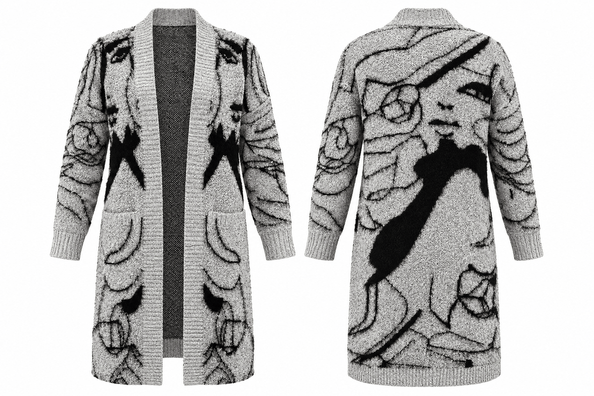 Luxuriance Style Cardigan Sweater The Silhouette Cardigan