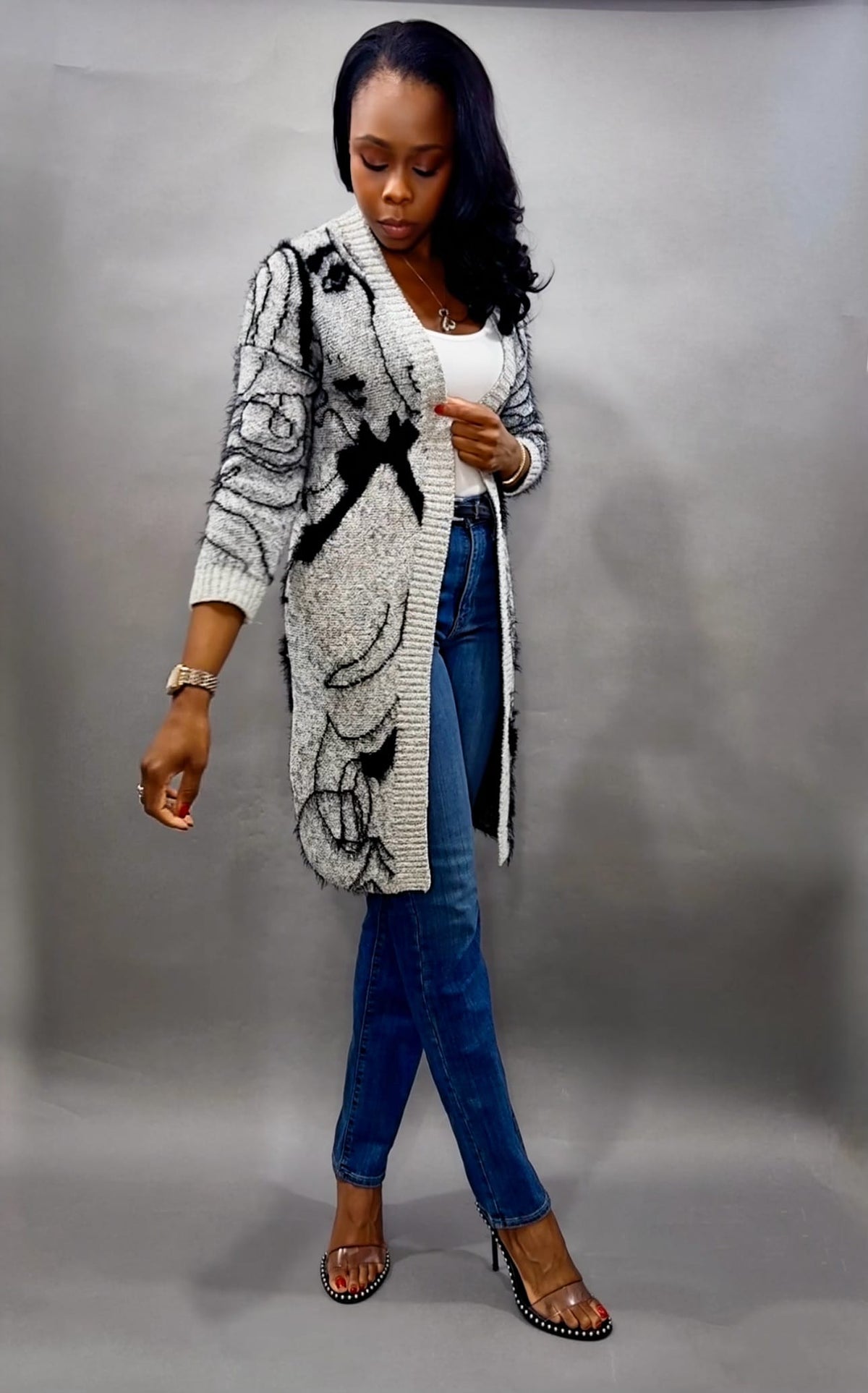 Luxuriance Style Cardigan Sweater The Silhouette Cardigan