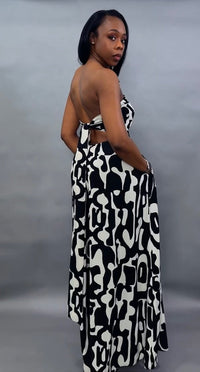 Luxuriance Style ™ Jumpsuits Off Shoulder Back Tie Jumpsuit