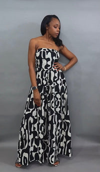 Luxuriance Style ™ Jumpsuits Off Shoulder Back Tie Jumpsuit