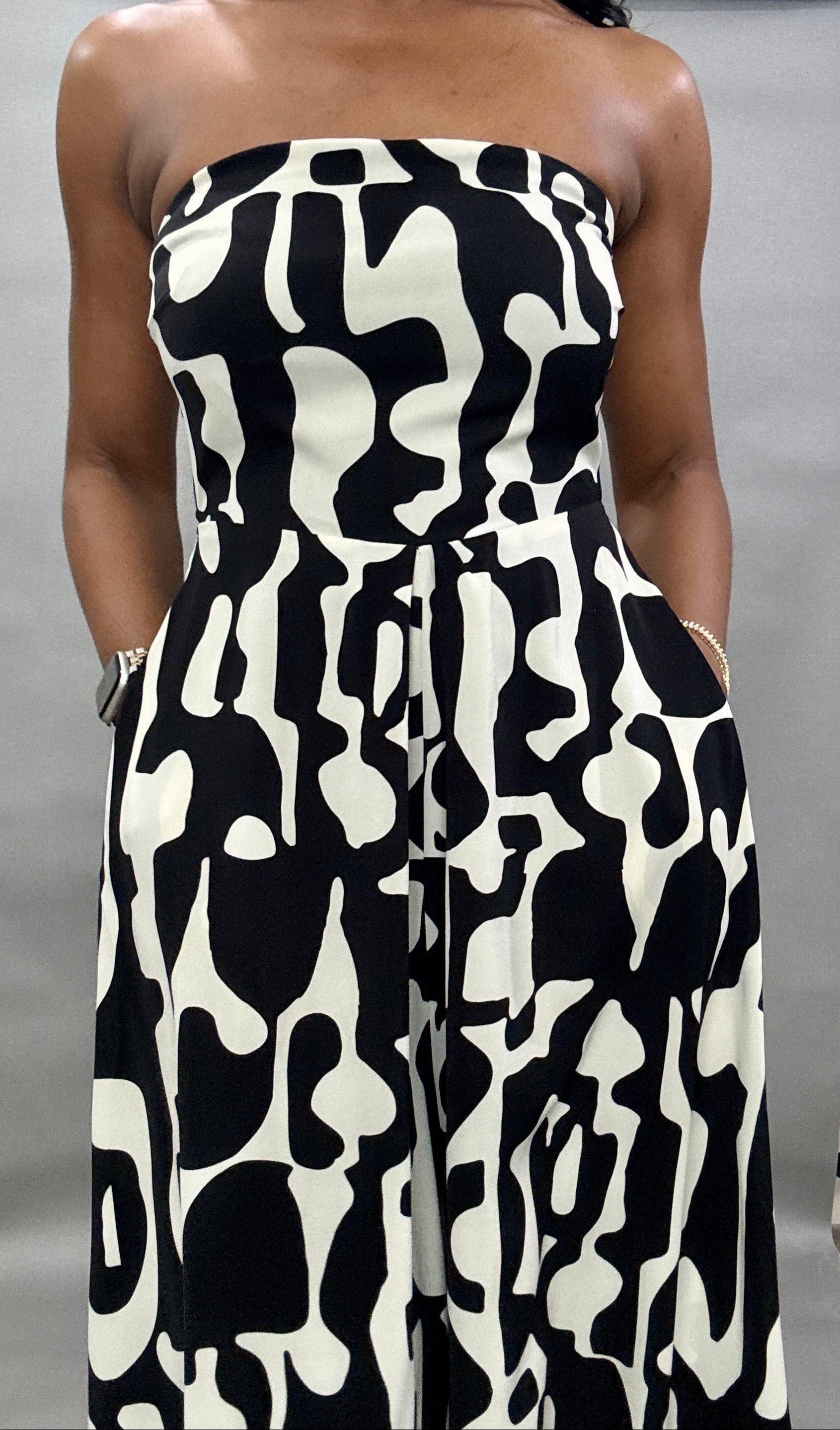 Luxuriance Style ™ Off Shoulder Back Tie Jumpsuit