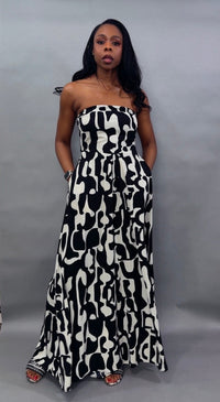 Luxuriance Style ™ Off Shoulder Back Tie Jumpsuit