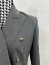 Luxuriance Style | The Boutique  Blazer Gray Double Breasted | Blazer