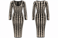 Luxuriance Style | The Boutique Dresses Bombshell | Long Sleeve Midi Dress
