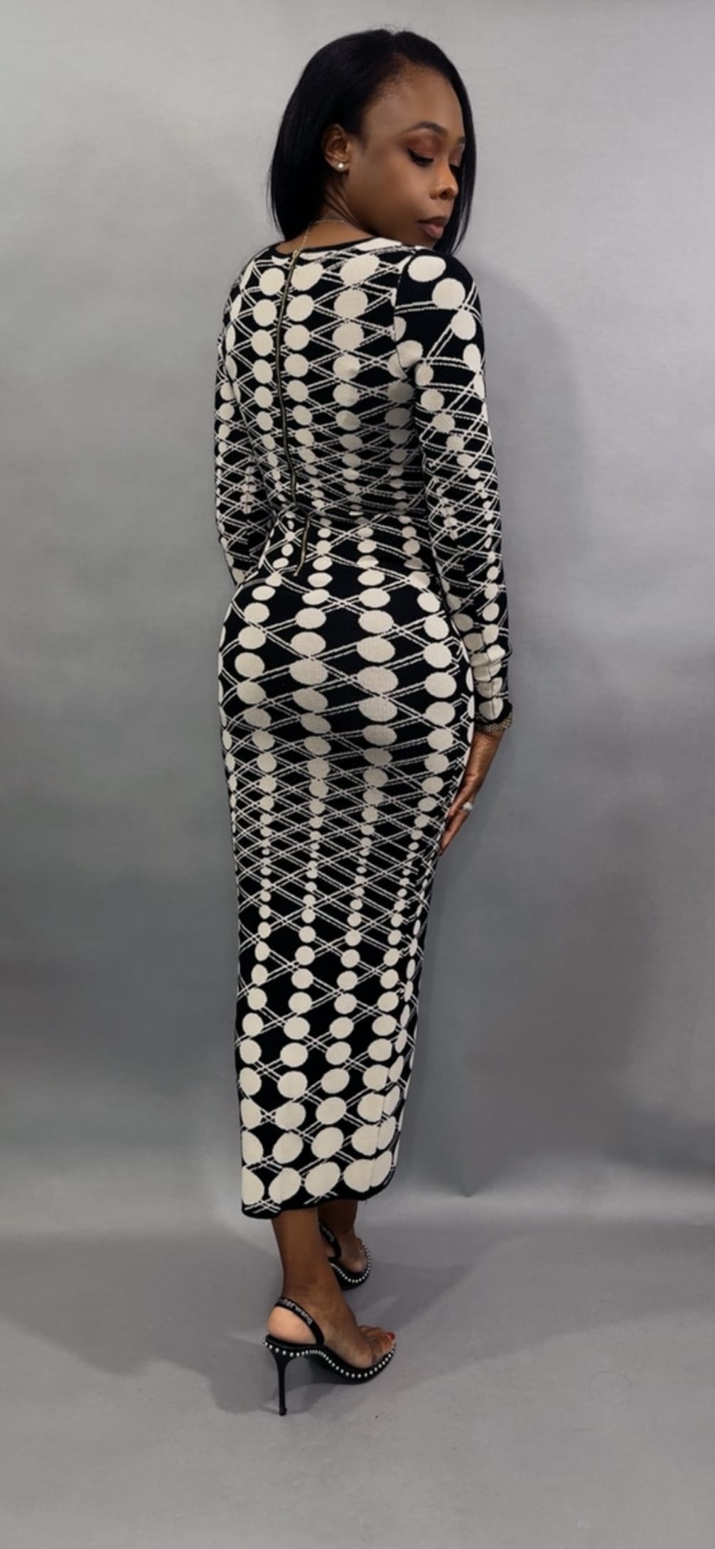 Luxuriance Style | The Boutique Dresses Bombshell | Long Sleeve Midi Dress