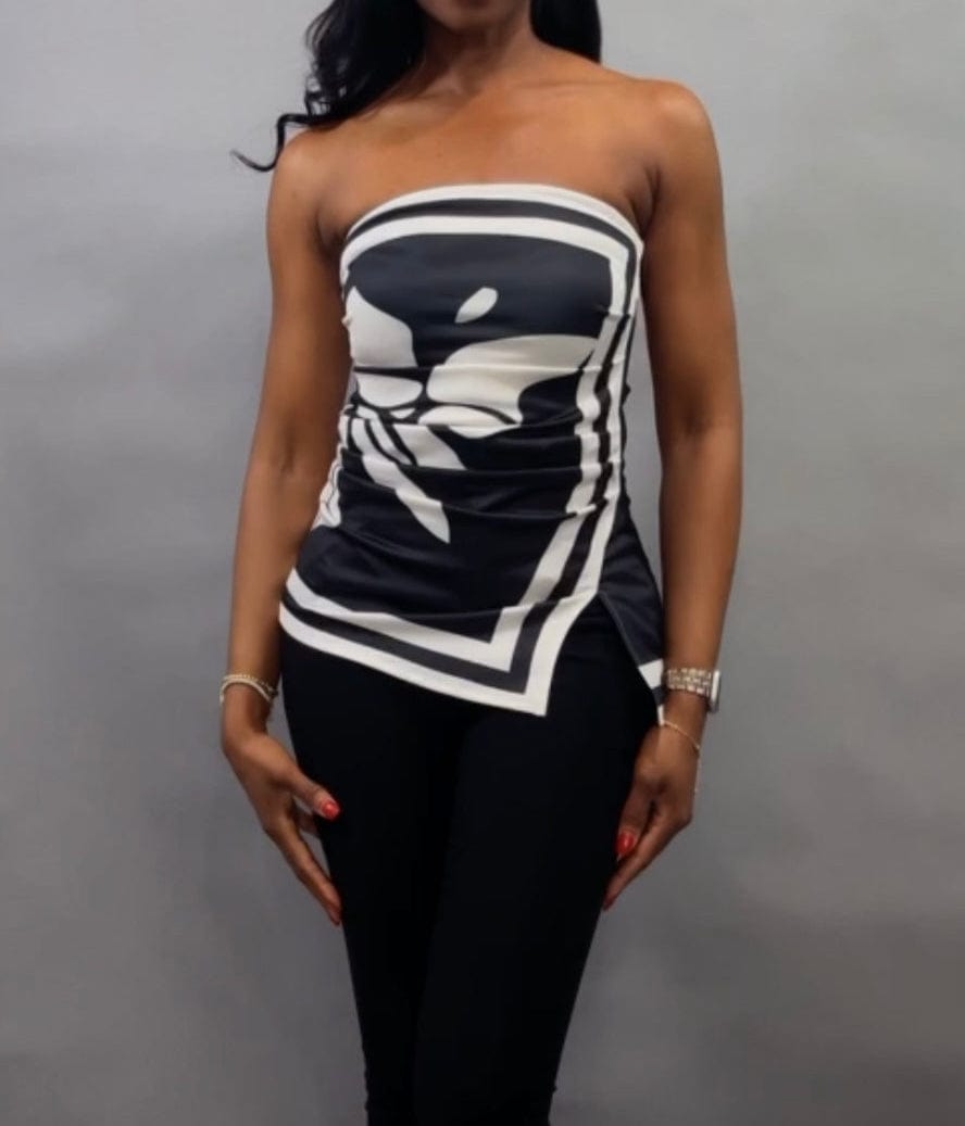 Luxuriance Style ™ Tops Bloom Strapless Top