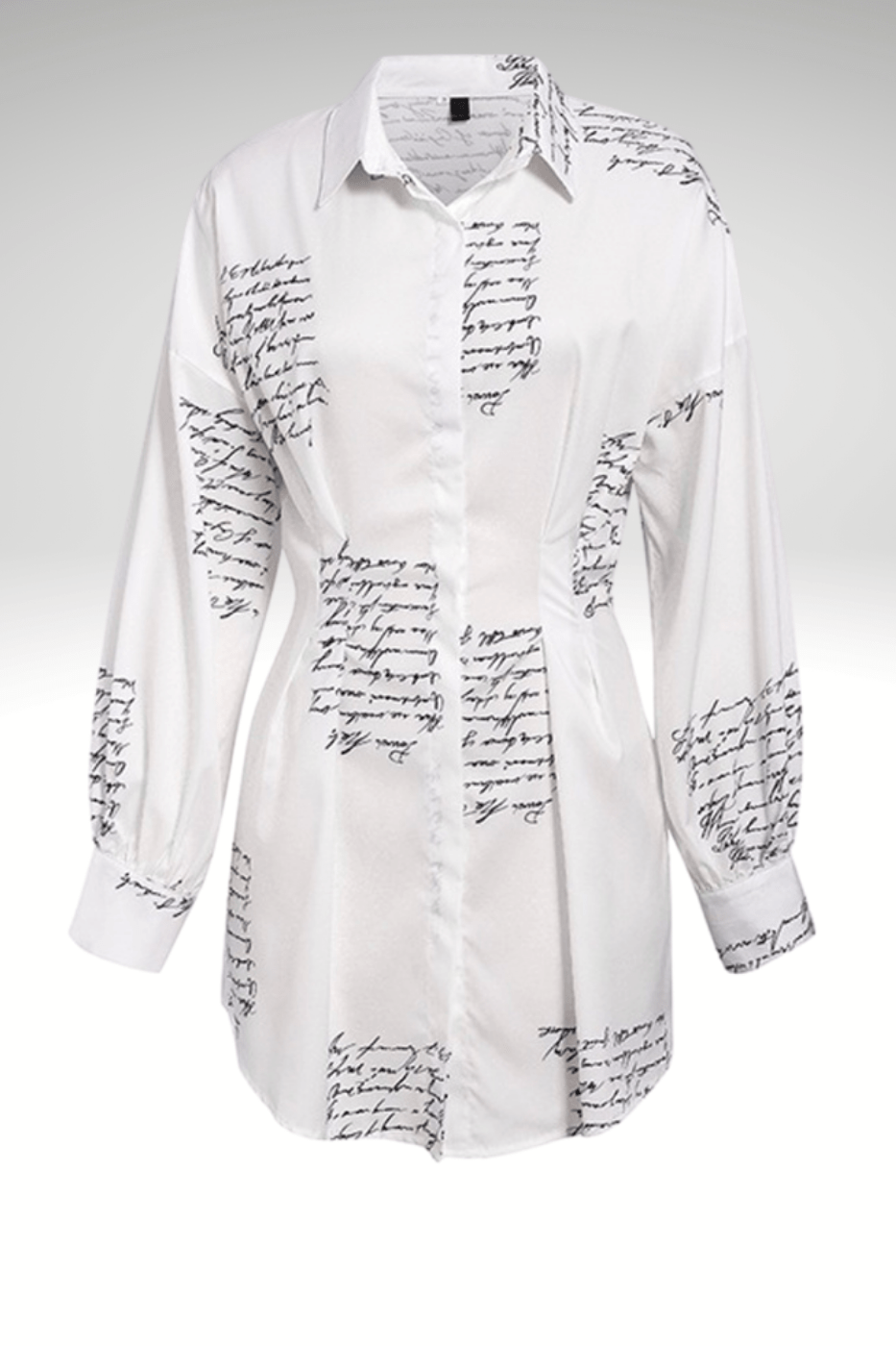 Luxuriance Style Tops, Dresses Letter Print Midi | Shirt Dress