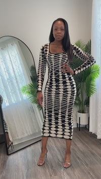 Luxuriance Style | The Boutique Dresses Bombshell | Long Sleeve Midi Dress