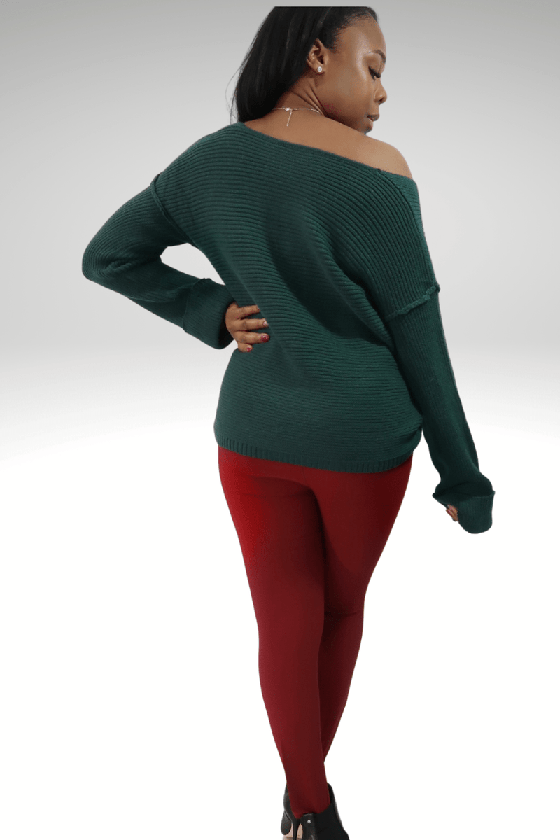 Luxuriance Style Sweater Oversized V Neck Pullover Sweater